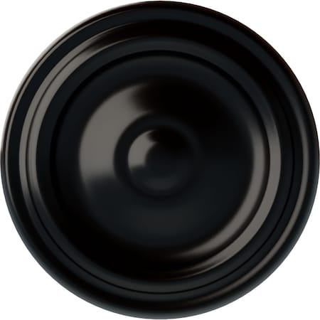 Ekena Millwork Maria Ceiling Medallion (Fits Canopies up to 1 3/4"), Hand-Painted Jet Black, 9 5/8"OD x 1 1/8"P CM09MABLF